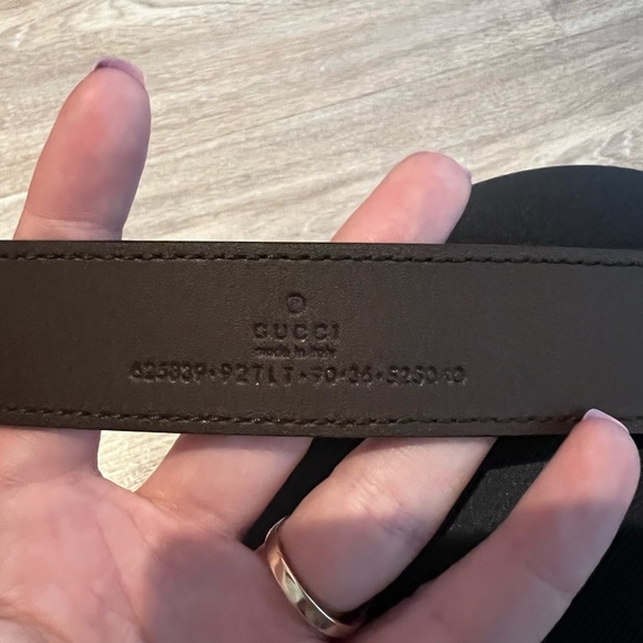 Authentic monogram and brown Gucci belt - Picture 4 of 4